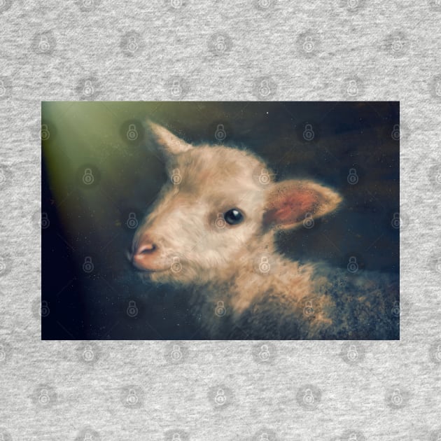 Lamb portrait by Phatpuppy Art